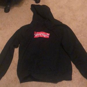 Supreme X CDG Black Collab Hoodie